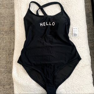 Forever 21 Black/White One Piece swimming suit